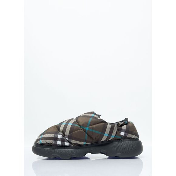 BURBERRY Check Nylon-Blend Pillow Mule - Picture 4 of 7